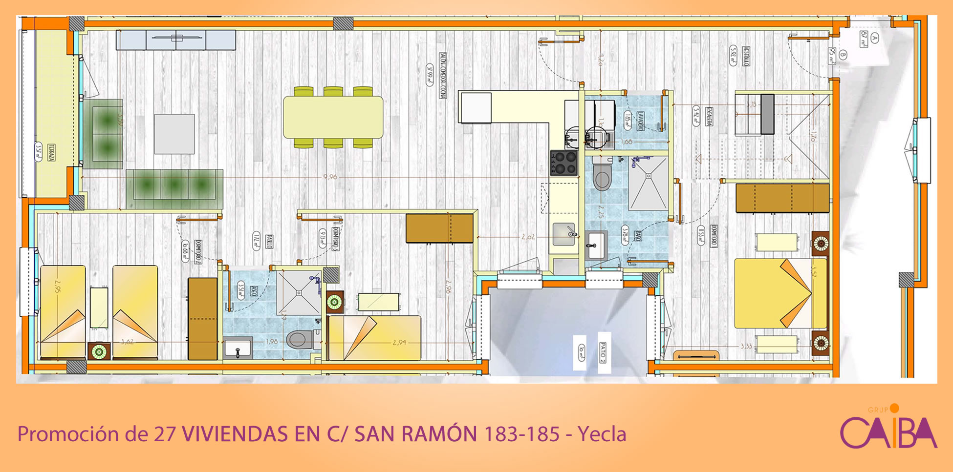 PROMOCIÓN DE 27 VIVIENDAS EN C/ SAN RAMÓN 183-185 - YECLA